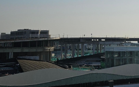 “麦岛云桥”露初容 麦岛停车场项目今年将投用