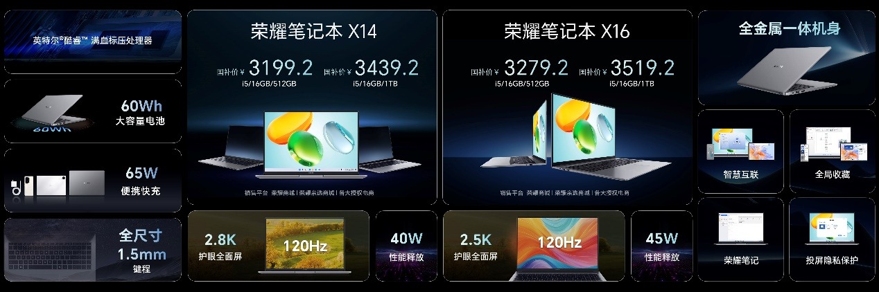 续航12小时+、80W满血性能释放……荣耀MagicBook Pro 14发布，国补后价格太“香”了！