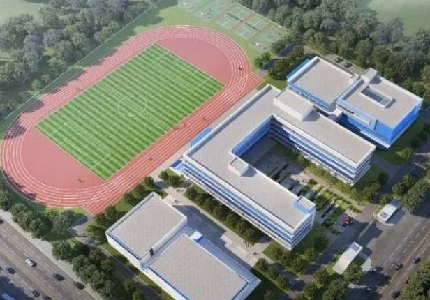 最新进展！青岛高新区第二实验初中项目主体结构顺利封顶